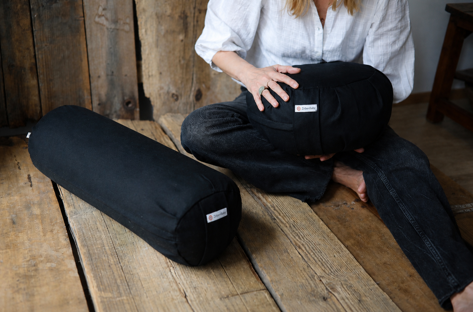 Meditationskissen mit Zirbenholz – FemMe – Bild 9